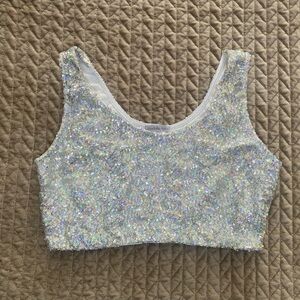 Women's Charlotte Russe Sequin Top Sz L